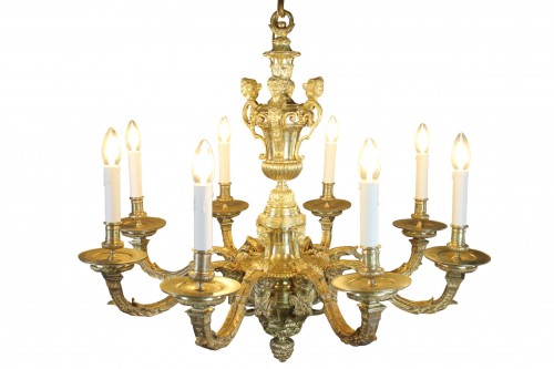 Lustre Mazarin en bronze doré, circa 1820