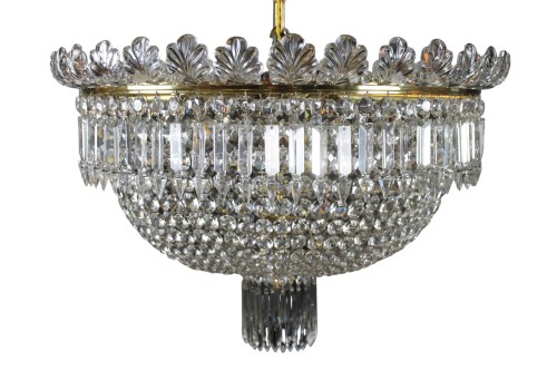 Baccarat – Important lustre plafonnier, circa 1900