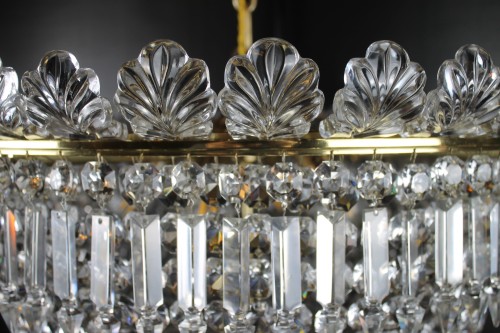 Baccarat – Important lustre plafonnier, circa 1900 - Antiquités Thierry Martin
