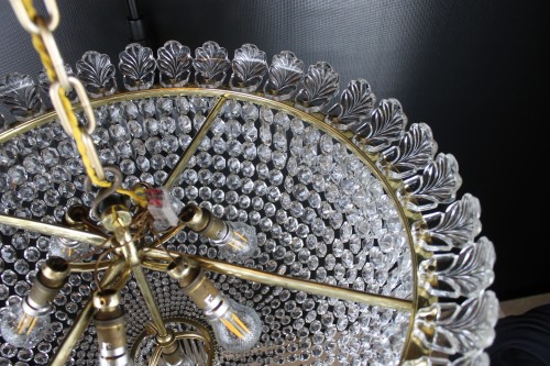 Antiquités - Baccarat – Important lustre plafonnier, circa 1900