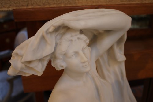 Sculpture en marbre de François PERRAUD - 