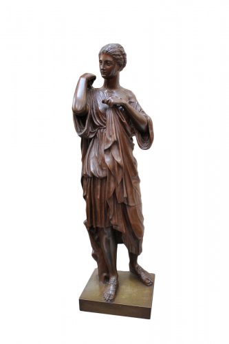 Sculpture en bronze de la Diane de Gabies, époque XIXe siècle