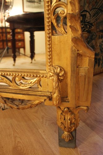  - Miroir XIXe siècle en bois doré