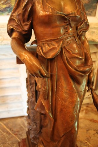 XXe siècle - "Graziella" bronze de MARIOTON
