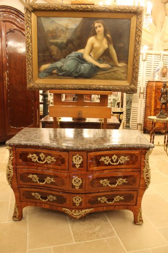 Commode Louis XV estampillée Jean LAPIE - Mobilier Style Louis XV