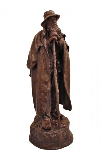 Le Berger, bronze de Marius REMONDOT fonte Thiébaut, Fumière et Gavignot