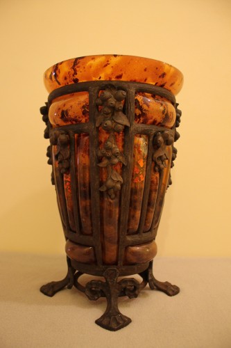 Verrerie, Cristallerie  - Vase Daum Nancy et Louis Majorelle