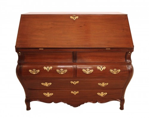 Commode scribanne en acajou massif - Bordeaux XVIIIe siècle