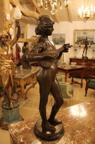Le Chanteur Florentin - Paul DUBOIS (1827-1905) - Antiquités Thierry Martin
