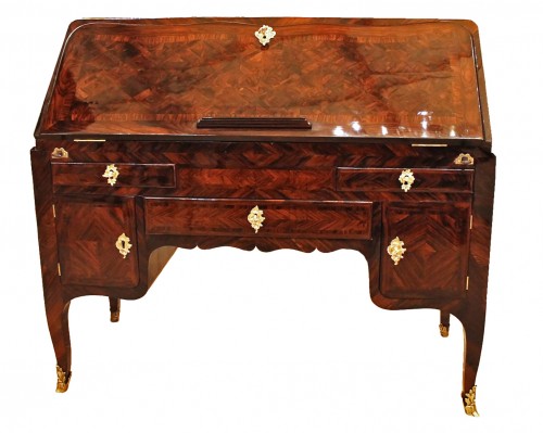 Bureau de pente à caissons attribué à Pierre II MIGEON, époque Louis XV