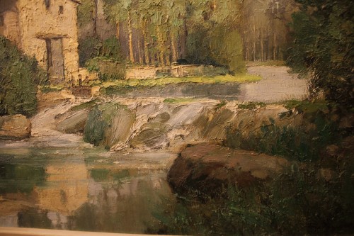 Georges Charles ROBIN (1903-2003) - Moulin de Chariet près de Boussay - Antiquités Thierry Martin