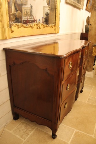 Mobilier Commode - Commode de port Nantaise Louis XV en acajou massif