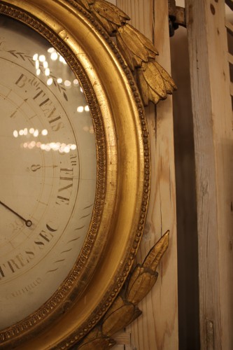 XVIIIe siècle - Baromètre thermomètre d'époque Louis XVI