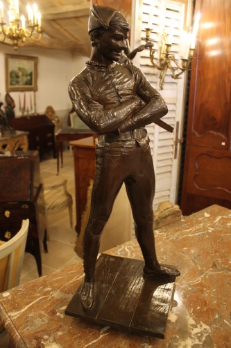 XIXe siècle - Arlequin - Bronze de René de SAINT-MARCEAUX (1845-1915)