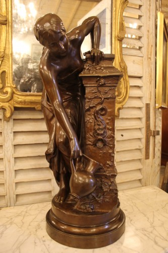 Sculpture Sculpture en Bronze - A la fontaine - Paul-Armand Bayard de la Vingtrie (1846-1900)