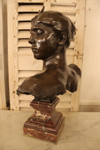 XIXe siècle - Buste de Diane Chasseresse - Alexandre FALGUIERE (1831-1900)