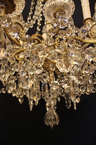 Napoléon III - Bronze and crystal chandelier from Baccarat, Napoleon III period