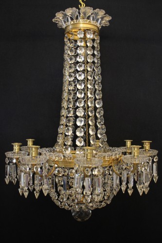 Baccarat - Crystal Balloon Chandelier, late 19th century - Lighting Style 