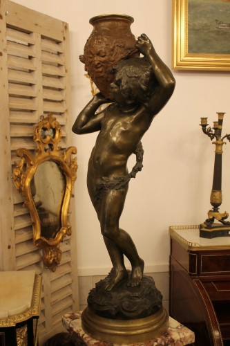 Enfant à la jarre - Auguste Moreau (1834-1917) - Sculpture Style 
