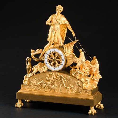 Empire Chariot Clock “Ganymede” Attributed To Pierre-Philippe Thomire - Empire