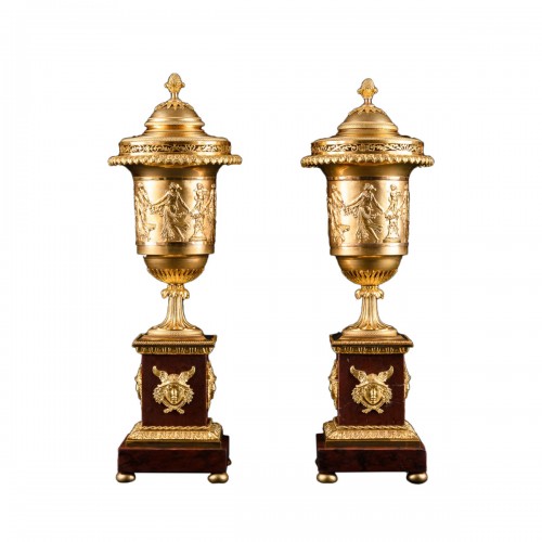 Pair Of Directory Period Cassolettes Attributed to Jean-Baptiste Héricourt
