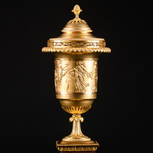 Objet de décoration Cassolettes, coupe et vase - Paire de cassolettes Directoire attribuée à Jean-Baptiste Héricourt