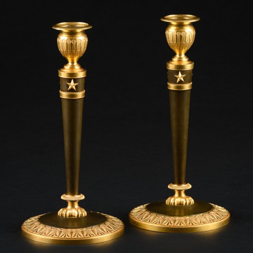 Pair Of Empire Candlesticks - Lighting Style Empire