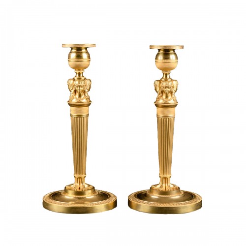 Pair Of Empire Candlesticks  “Retour D’egypte”