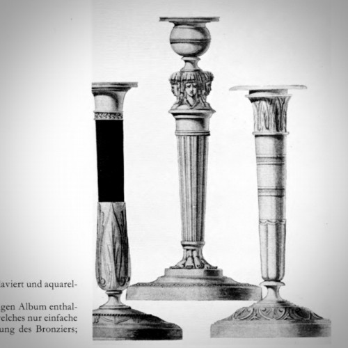 Pair Of Empire Candlesticks  “Retour D’egypte” - Empire