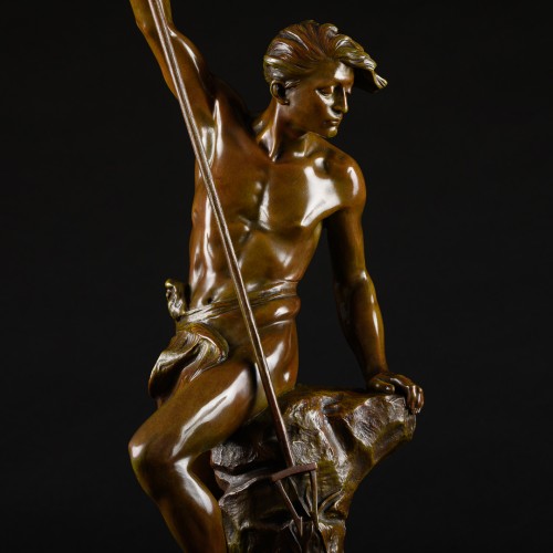 Allegory Of Strength  - Ernest-Justin Ferrand (1846-1932) - Sculpture Style Napoléon III