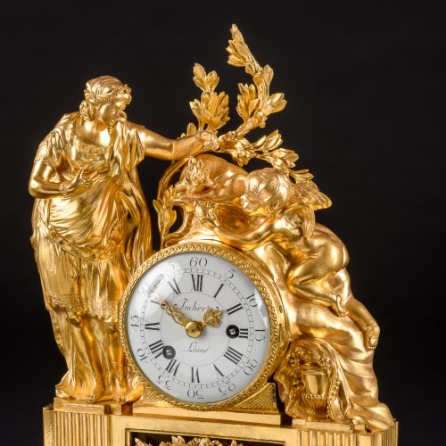 Antiquités - Louis XVI Mantel Clock “Altar Of Venus” Signed Jean-Gabriel Imbert
