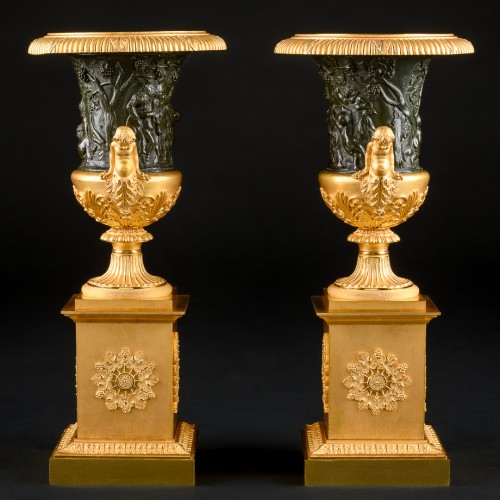 Objet de décoration Cassolettes, coupe et vase - Paire de vases Empire