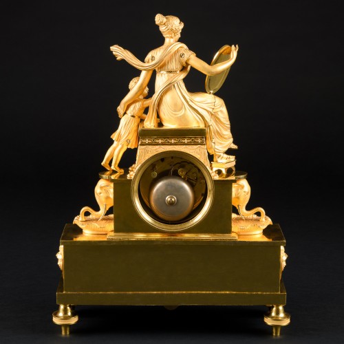 Antiquités - Tekmessa And Eurysakes - Empire Clock Signed Claude Galle