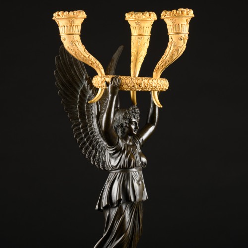 Lighting  - Pair Of Empire Candelabra - Model by P.P. Thomire