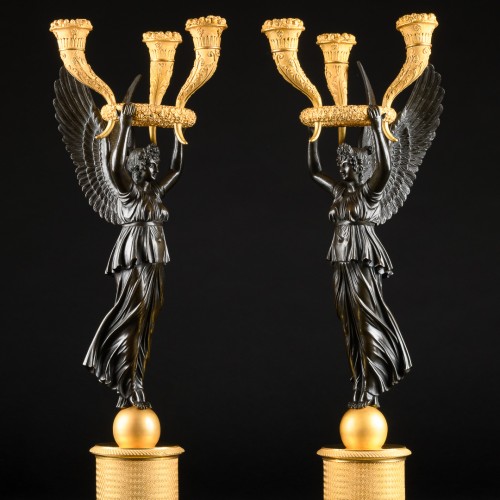 Pair Of Empire Candelabra - Model by P.P. Thomire - 