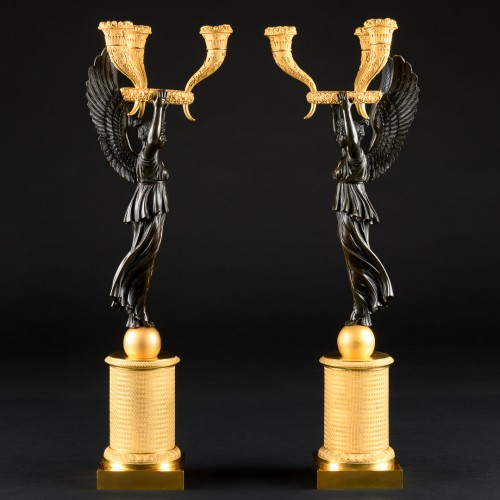 XIXe siècle - Paire de candélabres Empire, modèle de P.P. Thomire