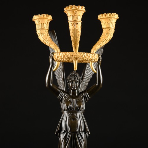 Empire - Pair Of Empire Candelabra - Model by P.P. Thomire