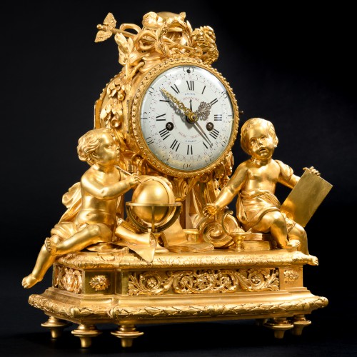 18th century - Louis XVI “Allegory Of Science” Clock after a model by Lieutaud