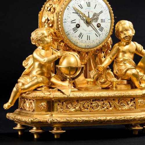 Louis XVI “Allegory Of Science” Clock after a model by Lieutaud - Louis XVI