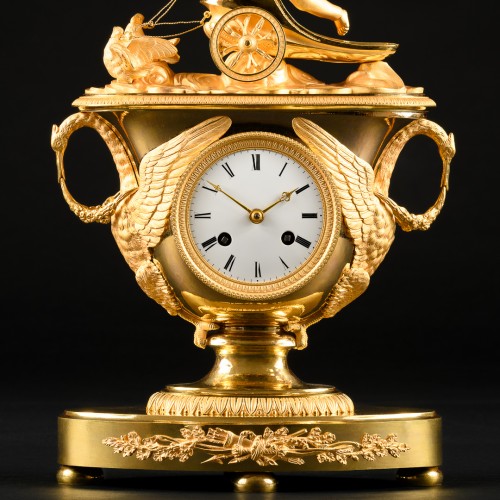 Empire Mantel Clock “Eros Guiding A Chariot” - 