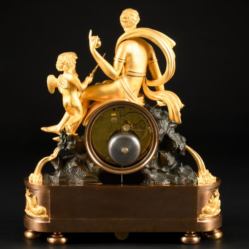 Antiquités - Empire Clock “The Judgement Of Paris”