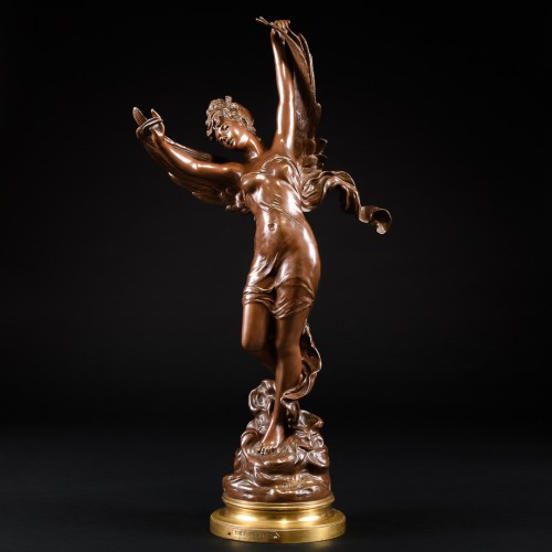 Sculpture Sculpture en Bronze - L’étoile du berger -  Hippolyte Moreau (1832-1927)