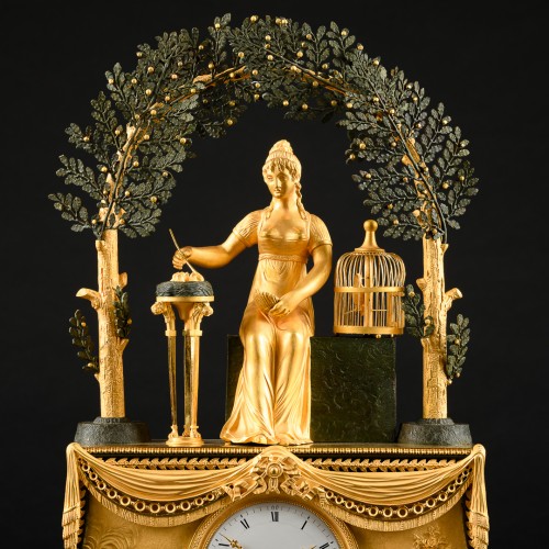 Directory period mantel clock “Joséphine” after a model by Deverberie - Horology Style Directoire