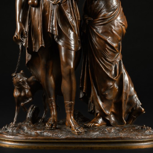 Sculpture  - Allegory Of Loyalty - Jean-Louis Grégoire (1840-1890)