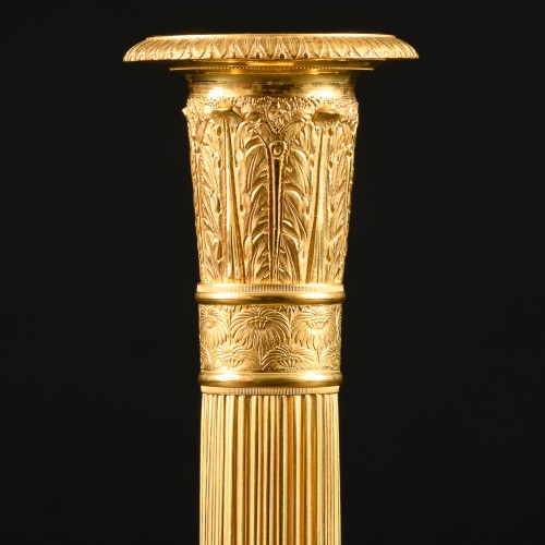 Luminaires Bougeoirs et Chandeliers - Grande paire de bougeoirs Empire