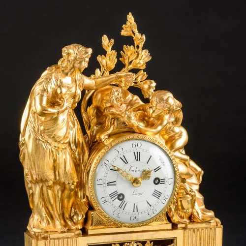 Antiquités - Louis XVI Clock “Altar Of Venus” Signed Jean-Gabriel Imbert (1735-1795)