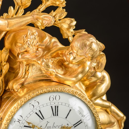 Antiquités - Louis XVI Clock “Altar Of Venus” Signed Jean-Gabriel Imbert (1735-1795)