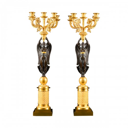 Pair Of Empire Candelabra - Model by P.P. Thomire