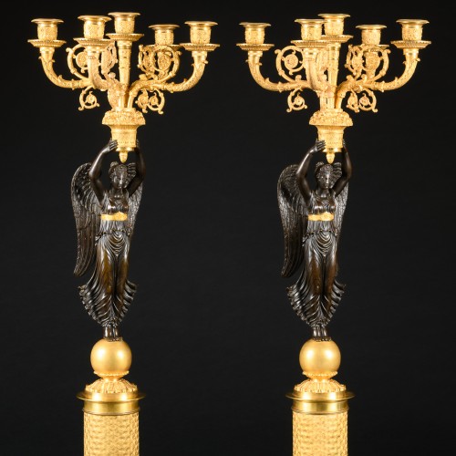 Paire de candélabres Empire, modèle de P.P. Thomire - Empire