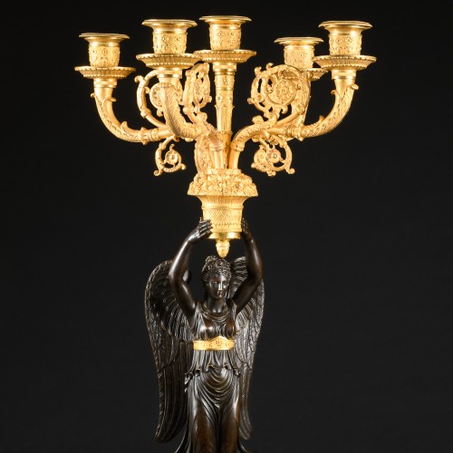 Empire - Pair Of Empire Candelabra - Model by P.P. Thomire